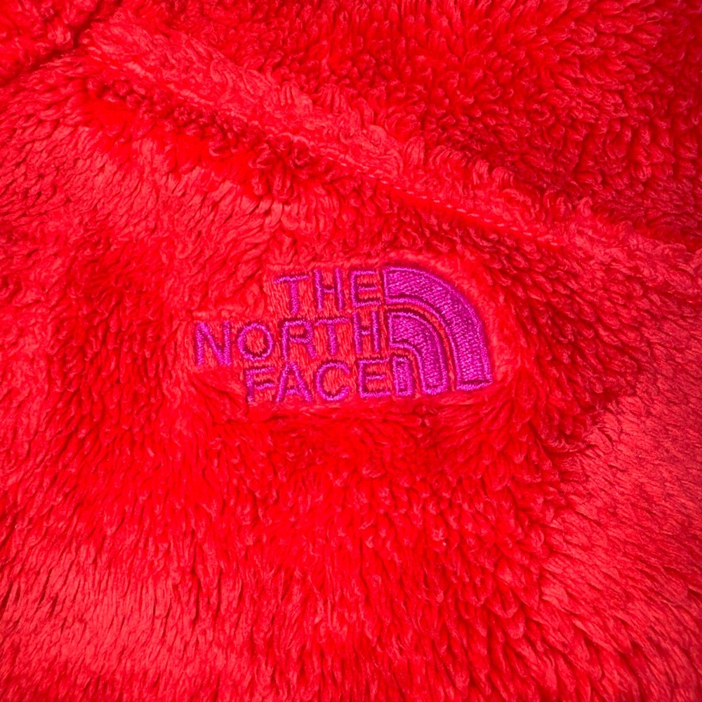 The North Face Osito Fleece Jacket‎ Girls XL Pink Red Full Zip High Pile Soft - Picture 3 of 9